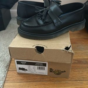 Doc Martin Adrian size 6.  Black polished smooth